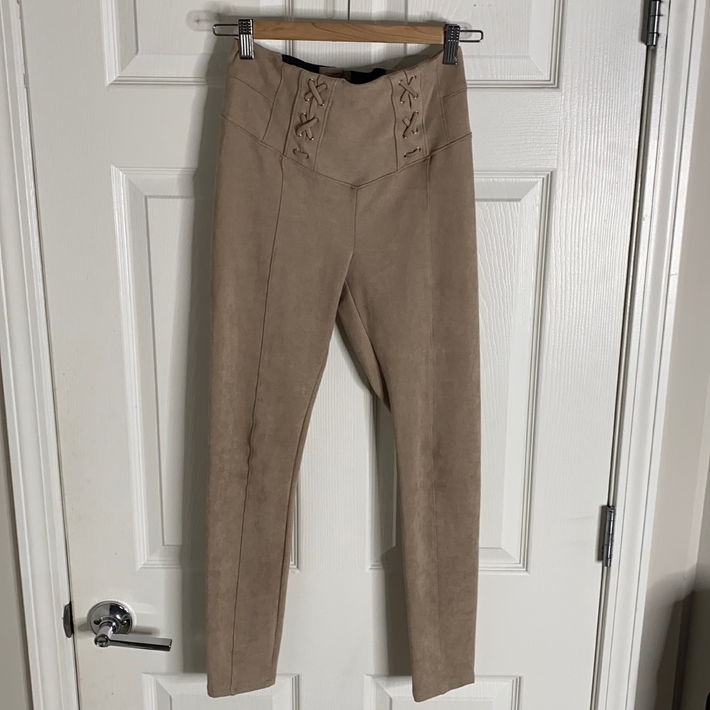 Bebe faux suede leggings